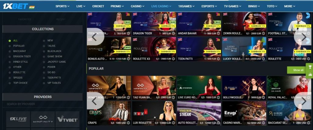 1xbet Bangladesh Fastest Live Casino