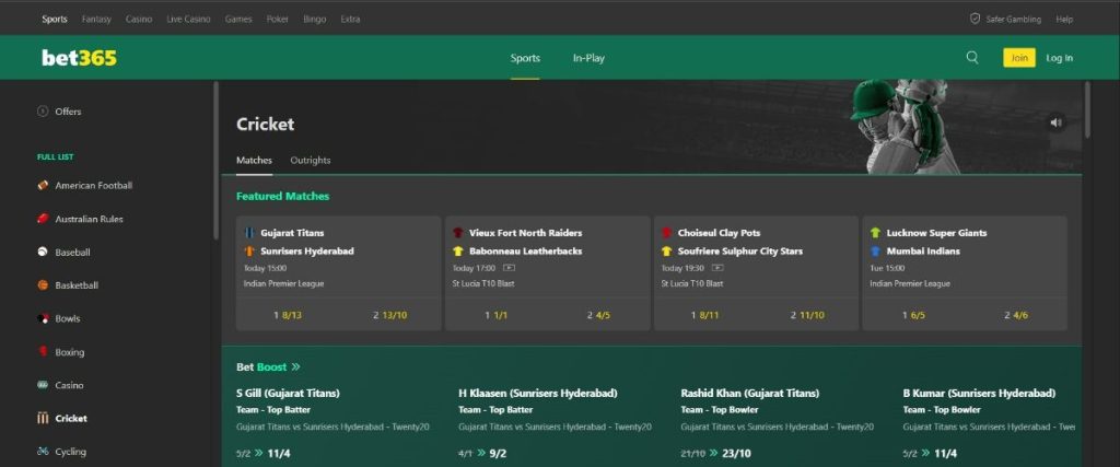 Bet365 Cricket Betting Bangladesh