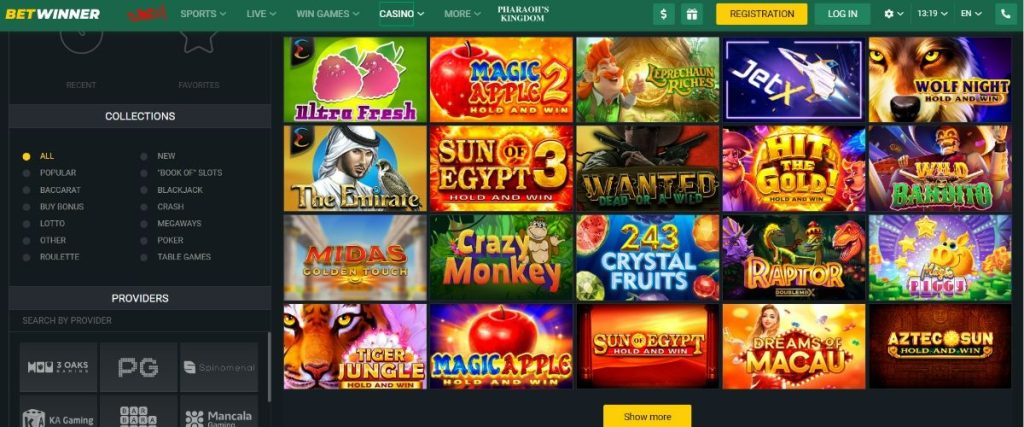 Betwinner Live Casino