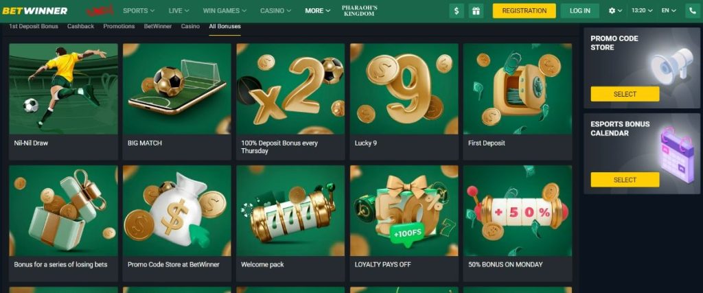 Betwinner Bonuses, Rewards, and Promotions