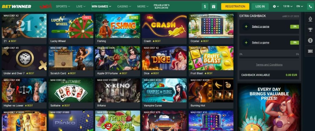 Betwinner Slot Games